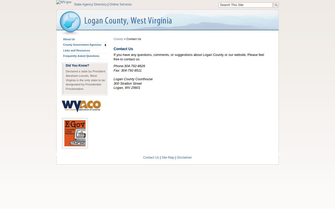 Logan County contact route for a same-day release record